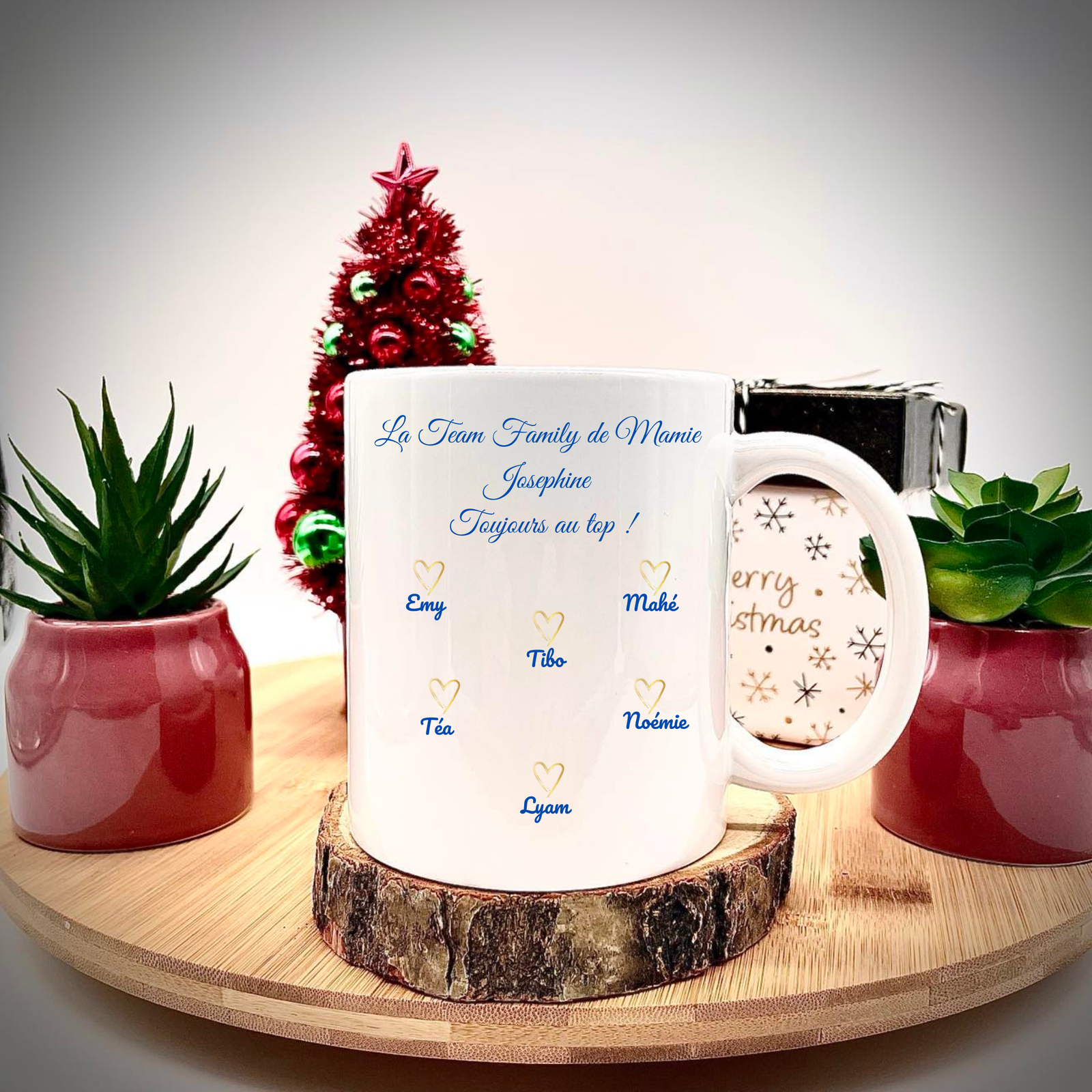 Mug Personnalisé "Papi " ou "Mamie" avec Prénoms des Petits-Enfants – Image 2