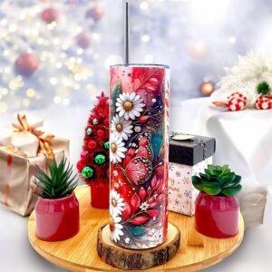 Tumbler isotherme – thème papillon