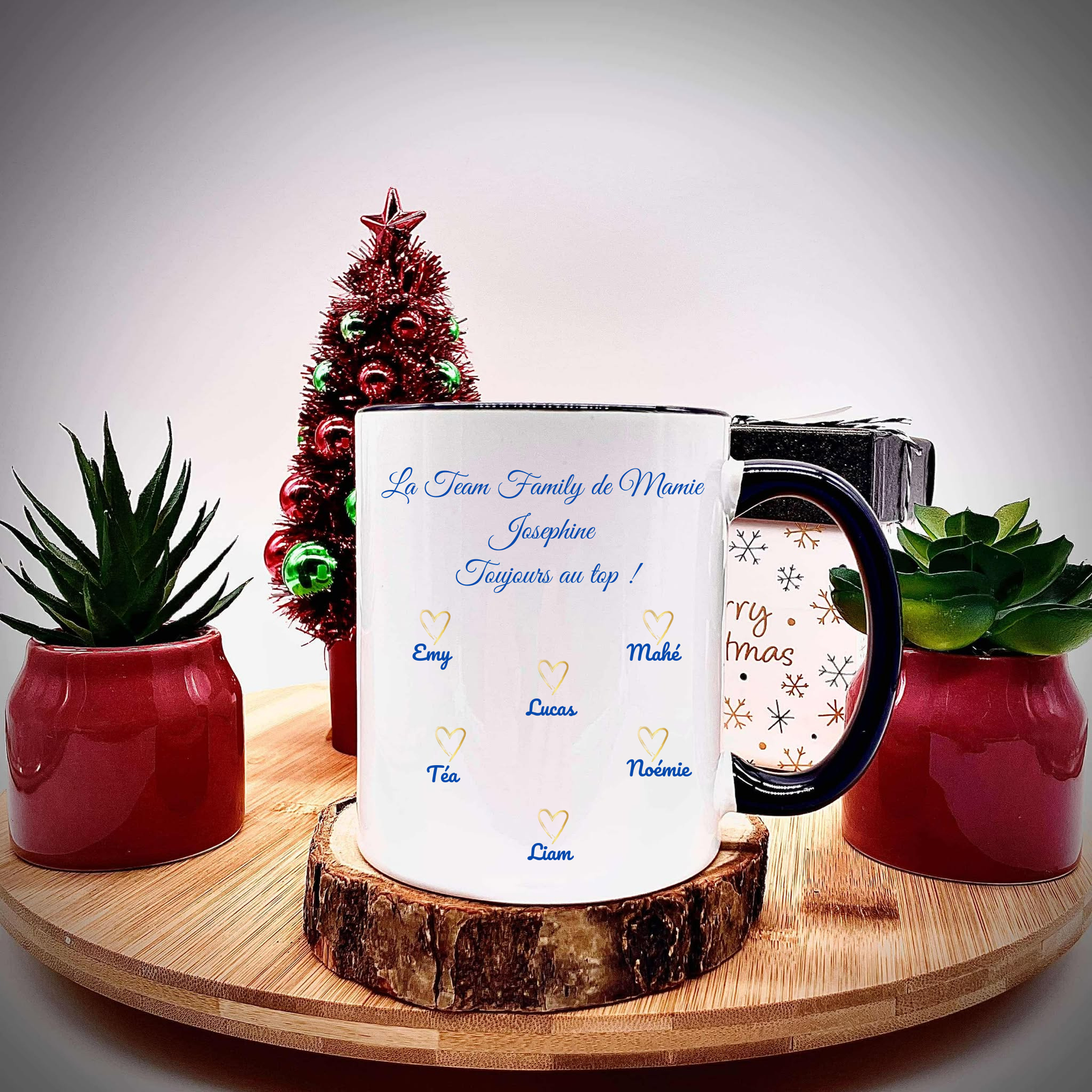 Mug Personnalisé "Papi " ou "Mamie" avec Prénoms des Petits-Enfants – Image 8